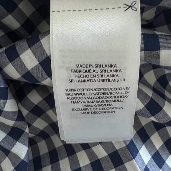 Ralph Lauren Navy Blue Gingham shirt brand new with tags - Picture 3 of 3